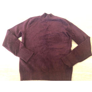 Nomadic Traders chenille sweater ultra soft burgundy womens medium 1h